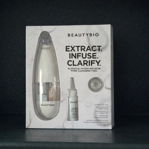 BeautyBio Extract. Infuse. Clarify. Hydro-Infusion Pore Cleansing Tool – White